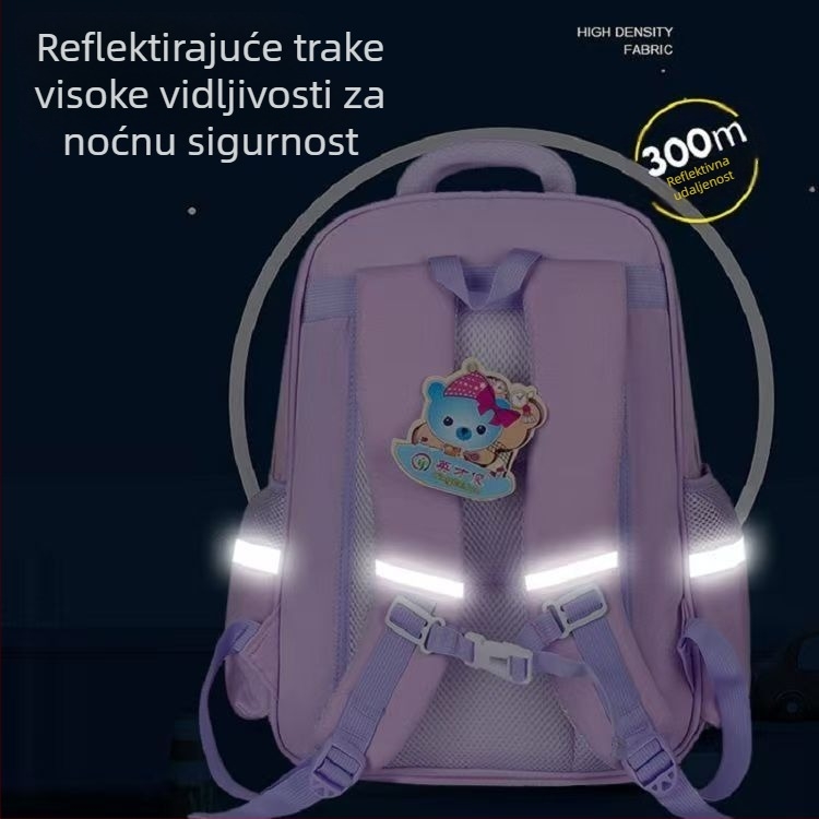 Novi školski ruksak 2025. za učenike od 1. do 6. razreda, lagan, sa zaštitom kralježnice, velik kapacitet, za dječake i djevojčice
