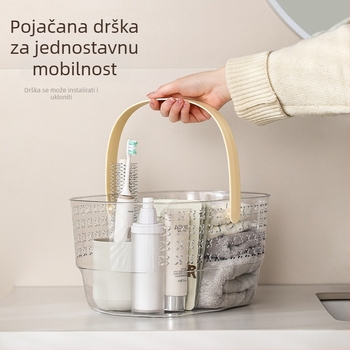 FaSoLa Kupaonica Koš za skladištenje, Prijenosni Organizator za Kozmetiku s Odvodnjavanjem, Moderan Minimalistički Dizajn, Materijal ZF-319