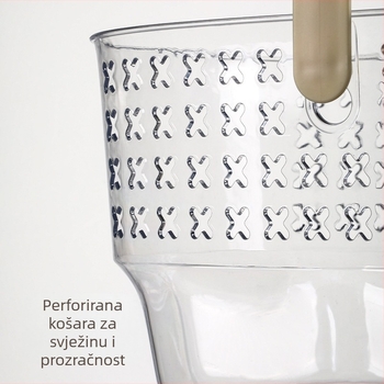 FaSoLa Kupaonica Koš za skladištenje, Prijenosni Organizator za Kozmetiku s Odvodnjavanjem, Moderan Minimalistički Dizajn, Materijal ZF-319