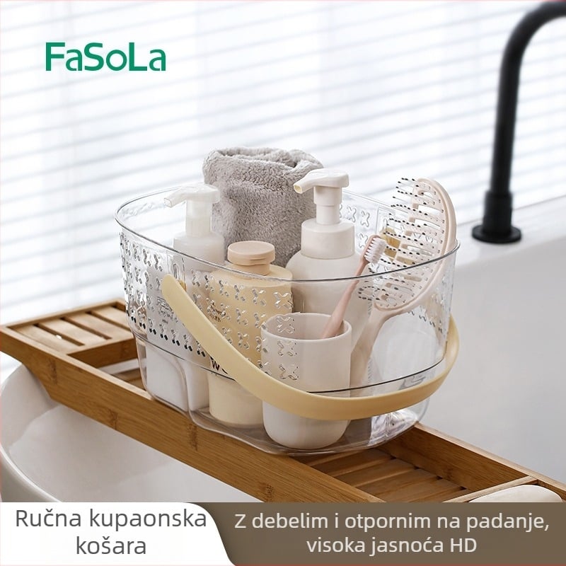 FaSoLa Kupaonica Koš za skladištenje, Prijenosni Organizator za Kozmetiku s Odvodnjavanjem, Moderan Minimalistički Dizajn, Materijal ZF-319