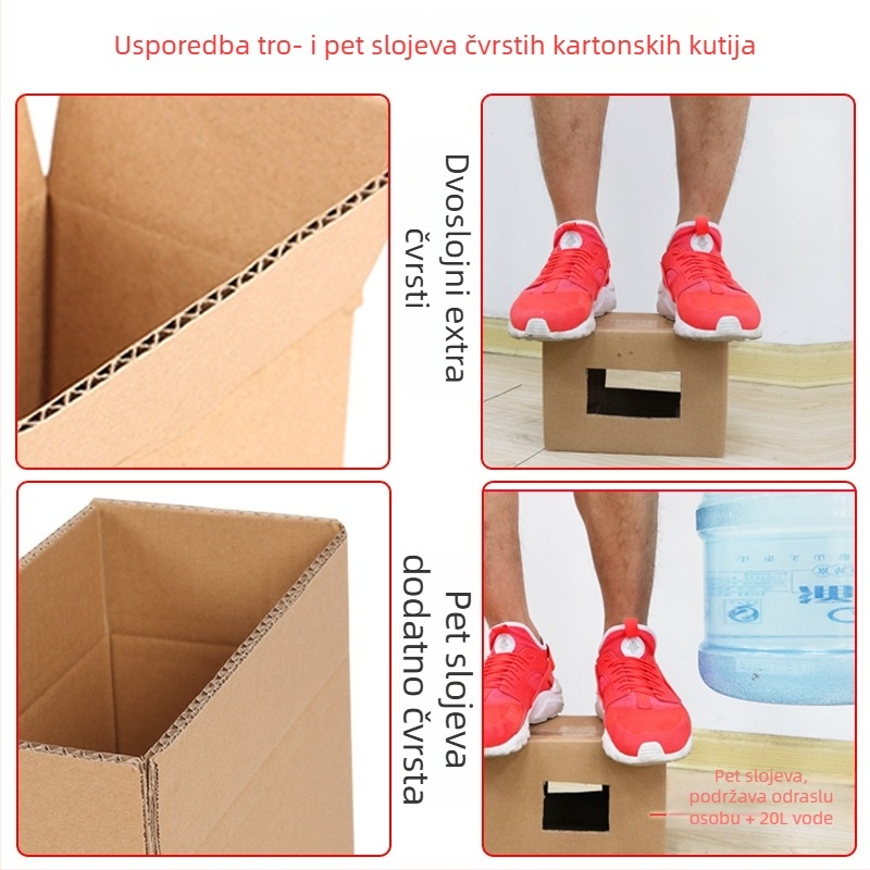 Haiyu kartonska kutija – izrezana kalupom, petoslojna ekstra tvrda, običan karton