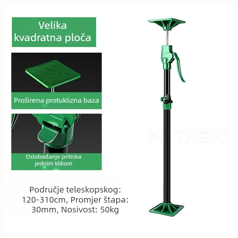 Langrui Prilagodljiva teleskopska plastična potporna šipka za montažu stenskog ormara
