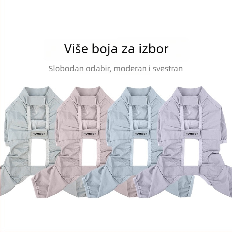 CheePet hlače za pse s četiri noge – 100% najlon, vodootporne i prozračne, unisex odjeća za kućne ljubimce za kišne dane