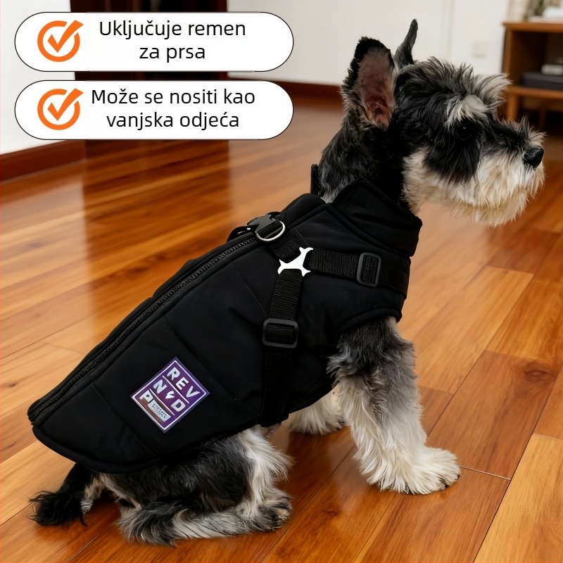 Pamukasta vesta za pse zimi - unisex odjeća za kućne ljubimce