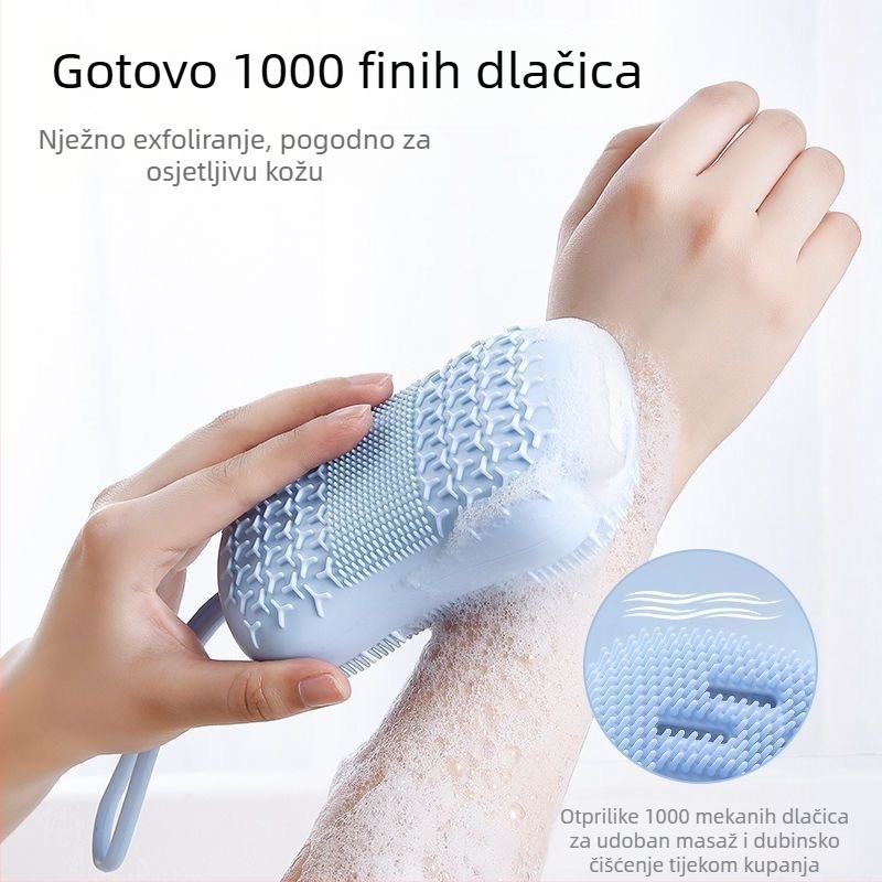 Silikonska spužva za čišćenje leđa – kupaonica – Unique