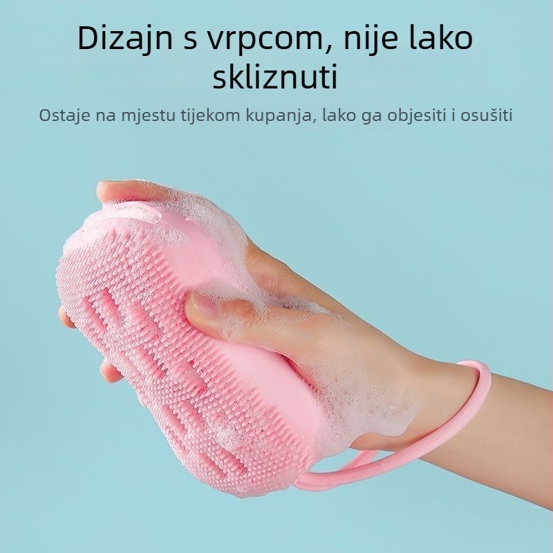 Silikonska spužva za čišćenje leđa – kupaonica – Unique