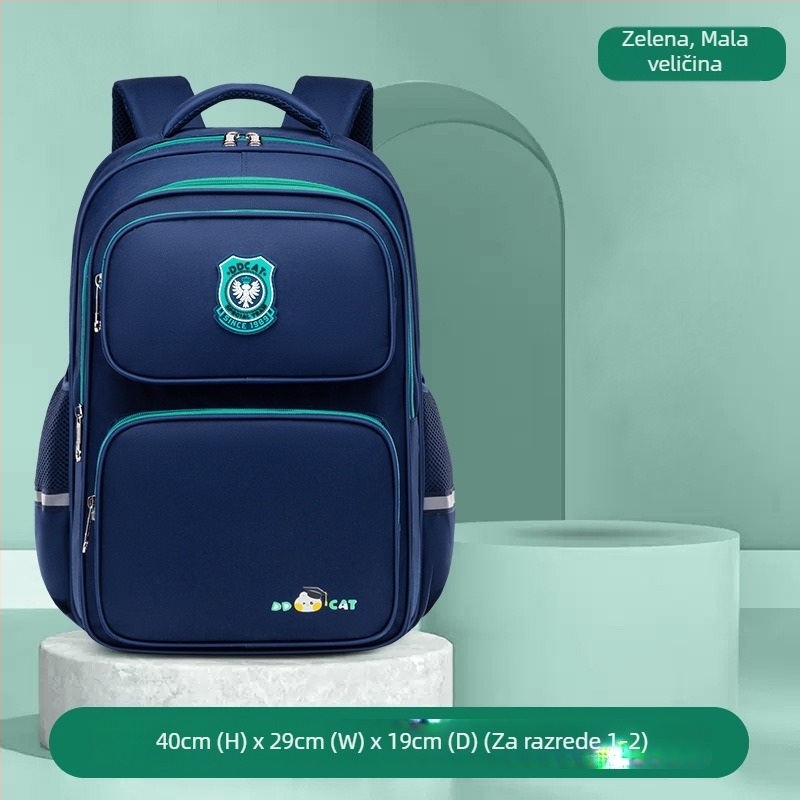 Školski ruksak za osnovnu školu – ultra-lagan, zaštita kralježnice, vodootporan Oxford materijal, ergonomski stražnji panel, za 3-4. razred