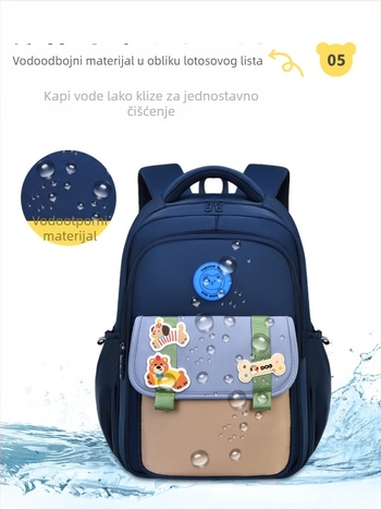 Školski ruksak za 3.-4. razred, Oxford tkanina, zaštita kičmene moždine, smanjenje težine, životinjski uzorak, zakrivljene naramenice