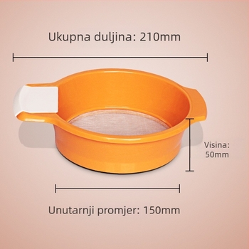 Bakest prosijac za brašno sa špatulom – Ručni DIY alat za pečenje, moderan minimalistički stil