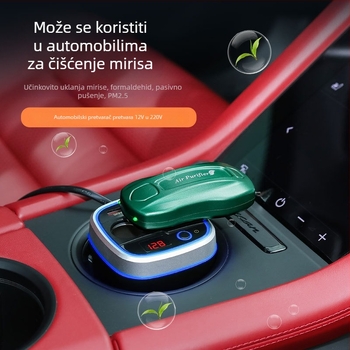 Mini pročišćivač zraka za auto s generatorom negativnih iona; opći model, 5V, koncentracija negativnih iona 4000–10000, aktivan kisik 3800–40000000