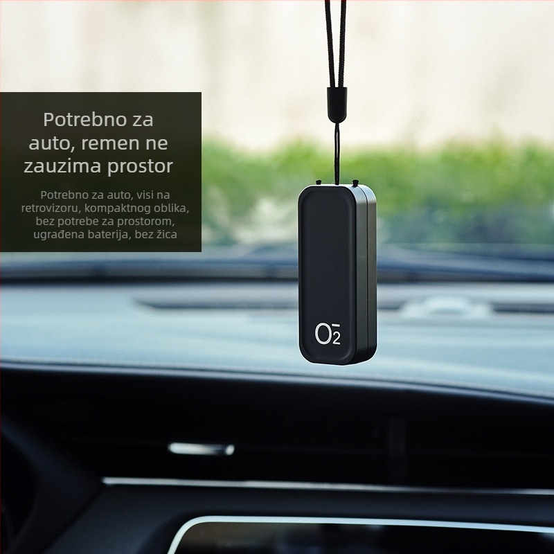 Čistač zraka u stilu ogrlice, prijenosni, negativni ioni, model TS-2201, USB 2W, 5V, koncentracija iona 1000