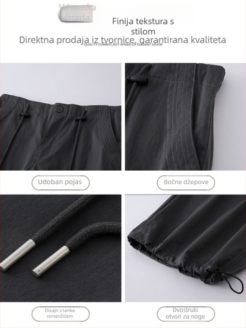 Ženske cargo hlače - visoki struk, opušten kroj, dužina hlača, spandex mikroelastičnost, ulični stil