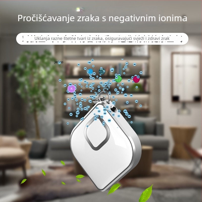 H3 privjesni uređaj za pročišćavanje zraka s negativnim ionima, mini USB-prijenosni, za automobil i dom, 50 m3/h, buka ispod 36 dB, pogodan za prostor do 10 m²