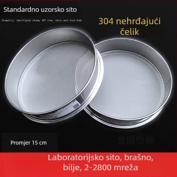 Sito od nehrđajućeg čelika za brašno s ultrafinom mrežom, višestruko kuhinjsko sito