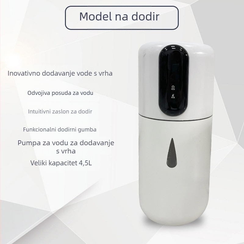 Ultrazvučni ovlaživač za kućnu upotrebu, spremnik 2.6–4.0 L, 1 mlaz oblaka, tajmer >8 sati, buka <36 dB, automatsko isključivanje