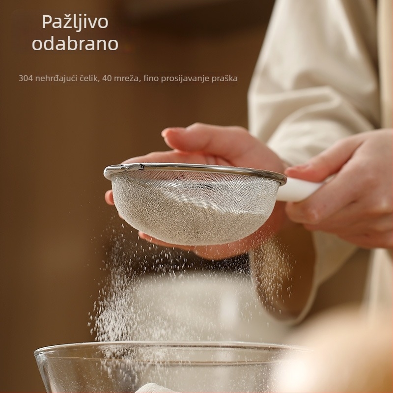 FaSoLa Sito za brašno — Višenamjensko kuhinjsko sito za brašno, filtr za sojino mlijeko i dječju hranu; moderni minimalistički stil