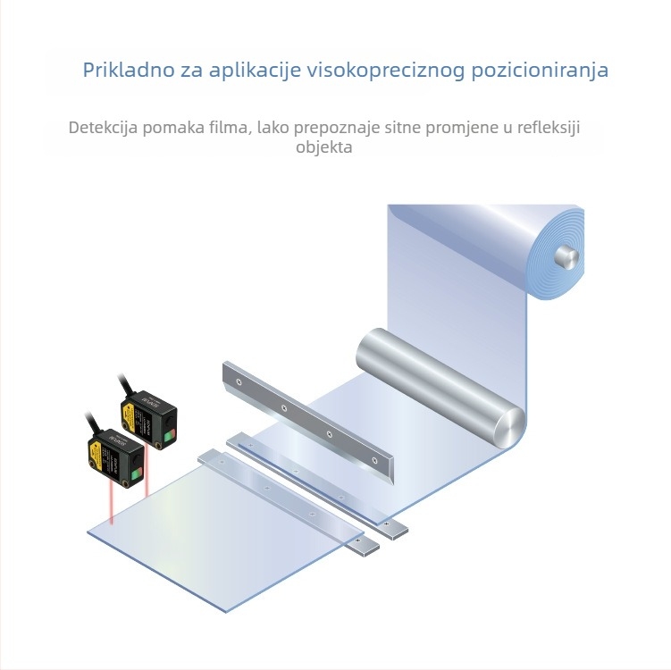 Fotoelektrični laserski senzor QD2-LKA006N, serija Qd2-l, IP66, 1 kom.