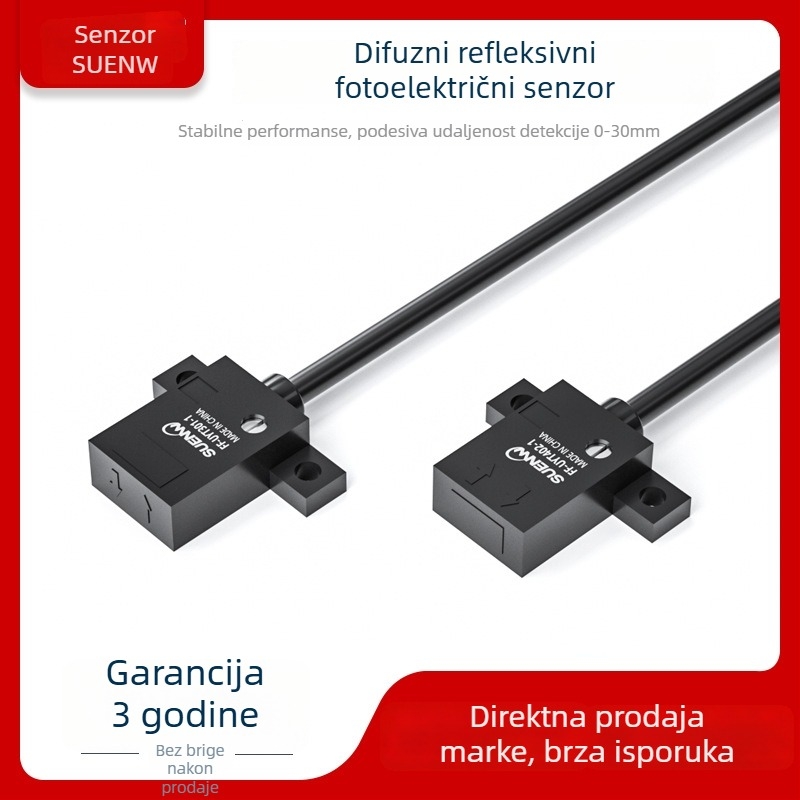 SX-D30N difuzno-reflektirajući fotoelektrični prekidač, IR izvor, domet 0-30 mm, napajanje 24 V, NO/NC izlaz