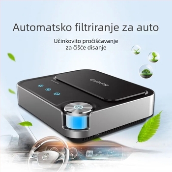 Automobilski pročišćivač zraka, model Q8, snaga 6W, napajanje 12V, koncentracija negativnih iona 2000