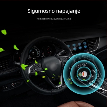 Landsign Prijenosni Mini Čistač Zraka U Automobilu – Negativni Ioni, Niski Šum <36 dB, Protok Zraka 51–150 m³/h, Napajanje iz Vozila, Pokrivenost do 10 m²