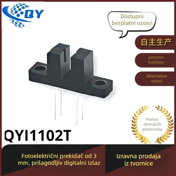 Fotoelektrični prekidač tip utora, fiksna ugradnja, infracrveni senzor, Everlight ITR20005-F, model QYI1205T