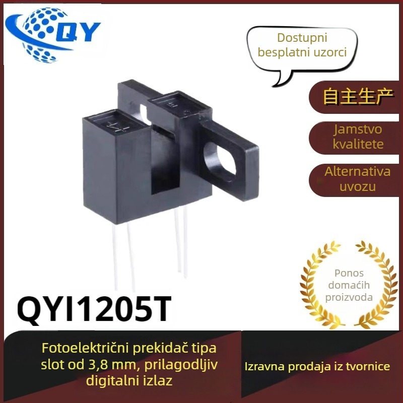 Fotoelektrični prekidač tip utora, fiksna ugradnja, infracrveni senzor, Everlight ITR20005-F, model QYI1205T