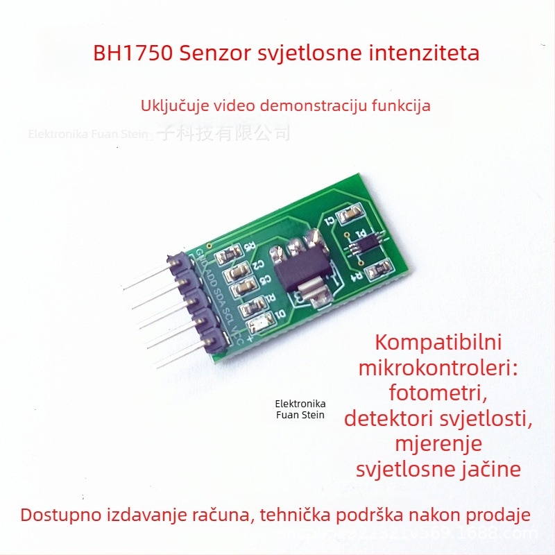 Sight BH1750 senzor svjetlosne jačine GY-30 modul, serija Sensor, kompatibilan s mikrokontrolerima, DC napajanje