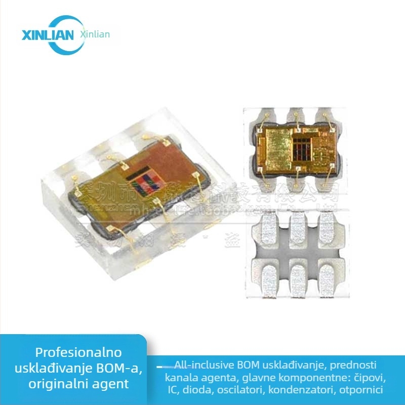 TCS34727FN senzor boje s IR filtrom, digitalni fotoelektrični senzor za prepoznavanje boje, kompatibilan s TCS3472