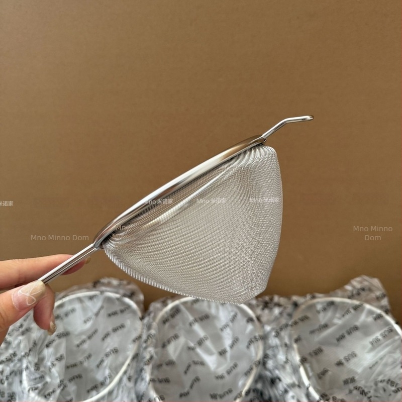 Minnow Home 304 nehrđajući čelik dvostruko uši filter za filtriranje sojinog mlijeka, sokova, riblje juhe i brašna — zaštita od opeklina, moderni minimalistički stil