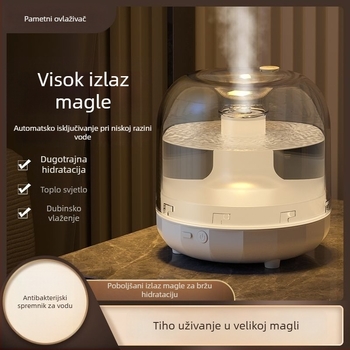 Yancai tiho ovlaživač zraka za dom i ured - 10 L spremnik, 3 mlaznice pare, pogodan za spavaću sobu i dnevni boravak