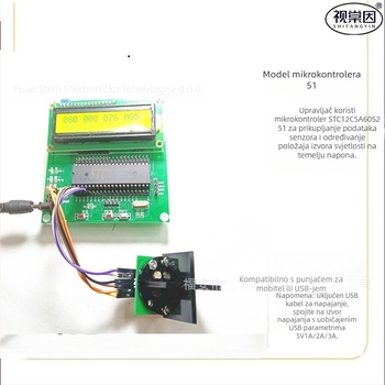 GM04 višenamjenski fotosenzor s 8051 MCU i STM32 za solarno praćenje svjetla, dvostruka os