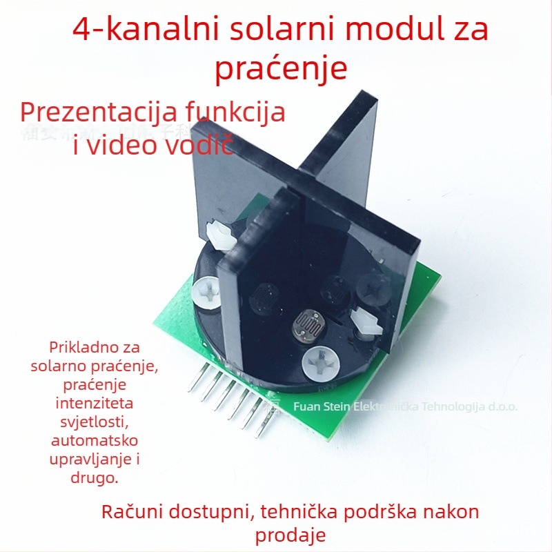 GM04 višenamjenski fotosenzor s 8051 MCU i STM32 za solarno praćenje svjetla, dvostruka os