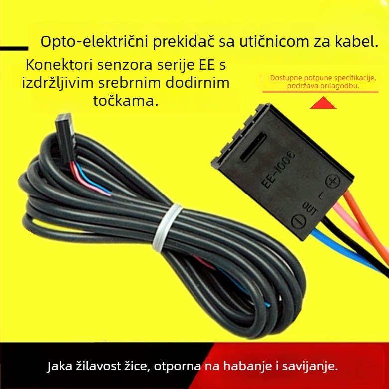 Kabel za povezivanje fotoelektričnog prekidača i utičnice EE-SX670-674 (EE-1006)