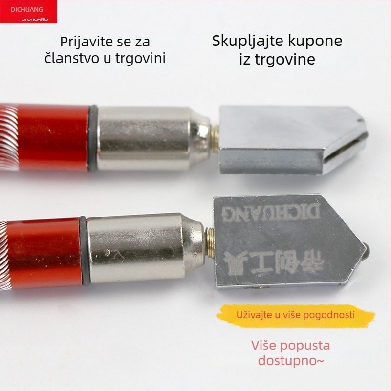 Di Chuang rolni staklno i pločice rezač – ubrizgavanje ulja, legirani valjkasti tip, za rezanje stakla, pločica i ogledala