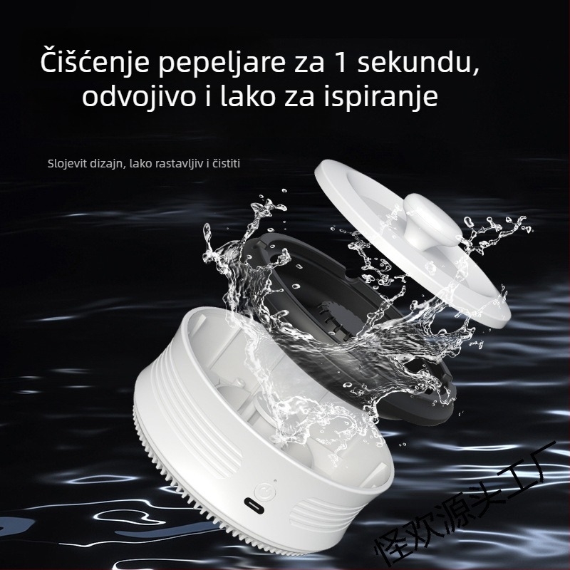 Pametni pepelnik-čišćivač zraka: uklanja mirise drugog dima, tiho radi <36dB, protok zraka >400 m3/h, USB napajanje, odvojeni filter