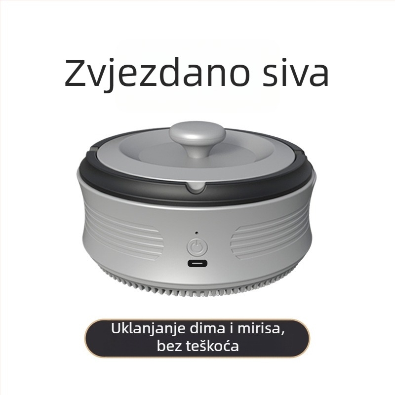 Pametni pepelnik-čišćivač zraka: uklanja mirise drugog dima, tiho radi <36dB, protok zraka >400 m3/h, USB napajanje, odvojeni filter