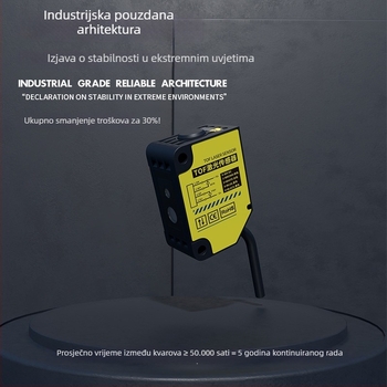 Kajit TOF fotoelektrični senzor, 35 m, suzbijanje pozadine, precizno pozicioniranje, prepoznavanje udaljenosti jednim dodirom i inteligentno učenje
