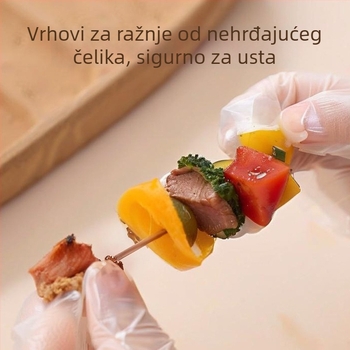 Air fryer kružna mreža za ražnjiće - nehrđajući čelik, prijenosna, odvojiva, lako se čisti (Oblik: Kružni; Materijal: Nehrđajući čelik; Funkcije: Prijenosno, Odvojivo)