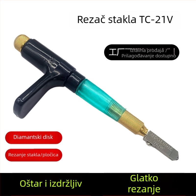 Dijamantni rezač stakla za debelo staklo – kućni alat za rezanje pločica, glava rezača pločica