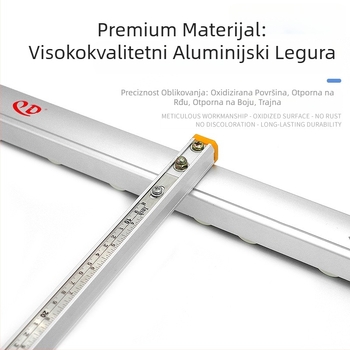 Rezač stakla s T-oblikim potisnim nožem, aluminijska legura, rezna debljina 3–15 mm, namijenjeno rezanju stakla, marka Qd qian da