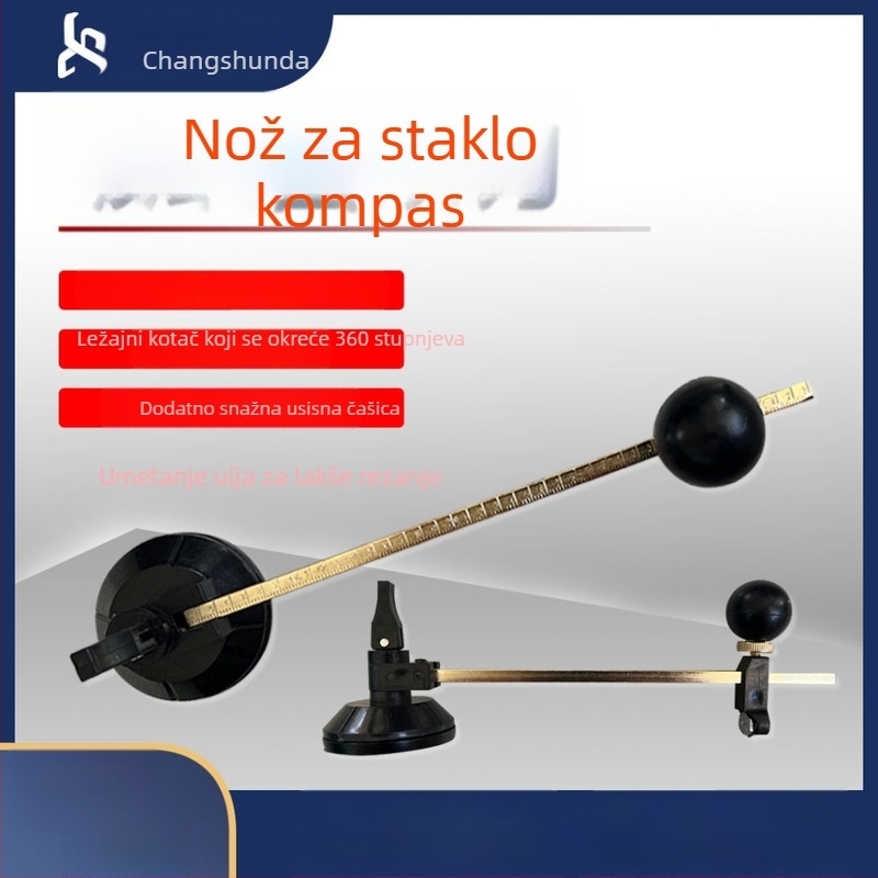 Profesionalni stakleni kružni rezač sa šest kotača