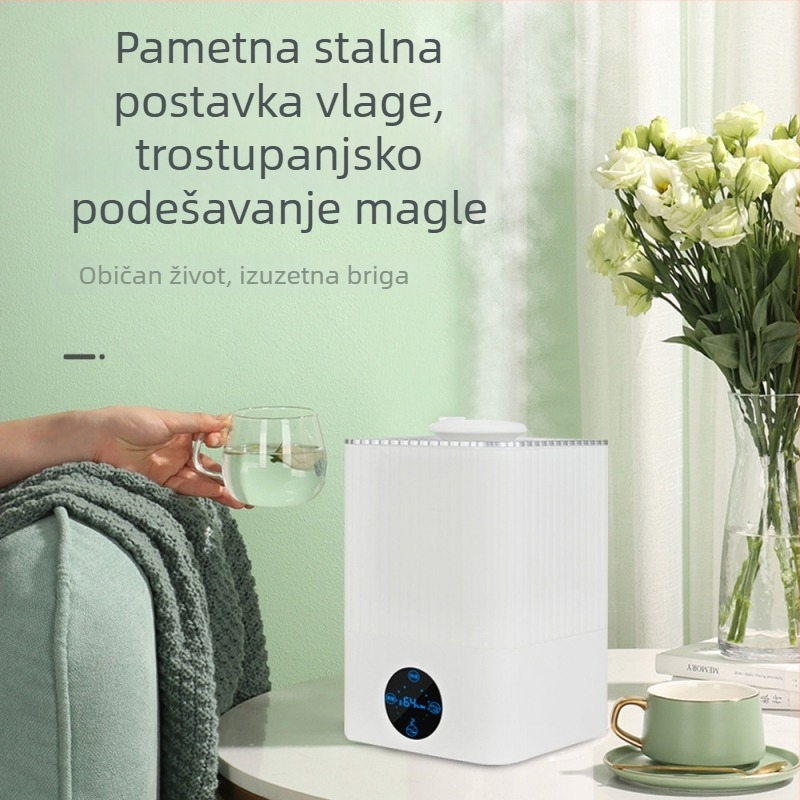Domaći ovlaživač zraka s dezinfekcijom hipohloroznom kiselinom, spremnik 4,1–6,0 L, 10–20 m², buka 36–45 dB