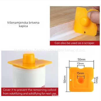 GREATCAULK 16-dijelni set alata za silikon, uključuje rezač, iglu za čišćenje i kapice za brtvljenje
