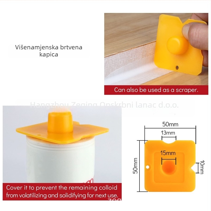 GREATCAULK 16-dijelni set alata za silikon, uključuje rezač, iglu za čišćenje i kapice za brtvljenje