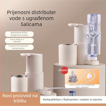 Prijenosni dispenzer za vruću vodu, vertikalni dizajn, 220V, 2000W, zaslon temperature i inteligentna kontrola temperature