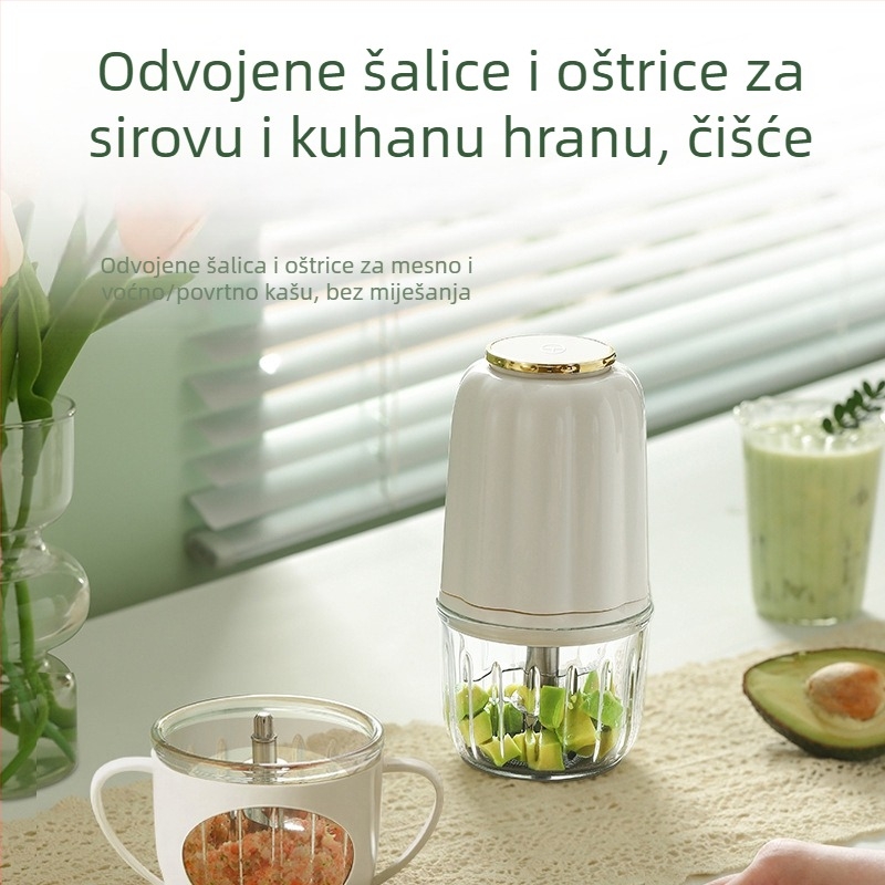 Višenamjenski uređaj za hranu za bebe s staklenom posudom, kapacitet ispod 1 L, dvostruke miješajuće oštrice, 10 000–19 999 okr./min, 111–240 V