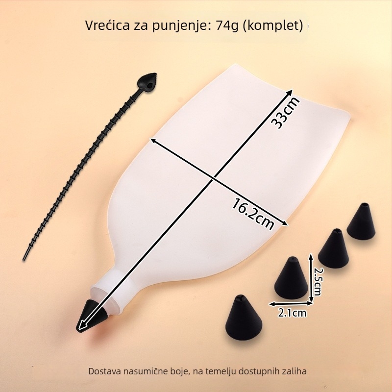 Set vrećice za ukrašavanje i mlaznice, silikon + plastika, 74 g, lansirano 2024 (Marka: Yipinjiaju; Materijal: silikon + plastika; Težina: 74 g; Lansiranje: 2024)