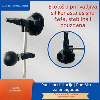 Ručni dijamantni stakleni rezač sa šest kotača za otvaranje rupa u staklu, suho rezanje, model GLY2-6