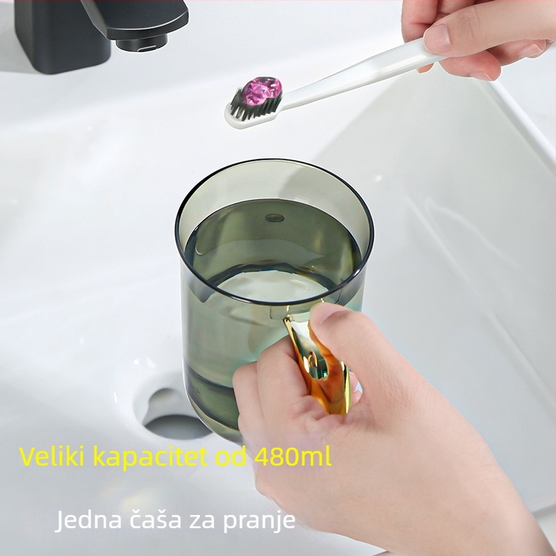 Ginmi Set čašica za četkicu i ispiranje usta za kućnu upotrebu, elegantan dizajn, 100 kom./kutija