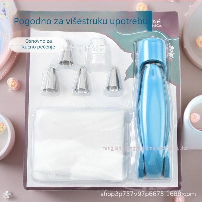 Višenamjenski kućni set za ukrašavanje s nastavcima za ukrašavanje i vrećom za kremu